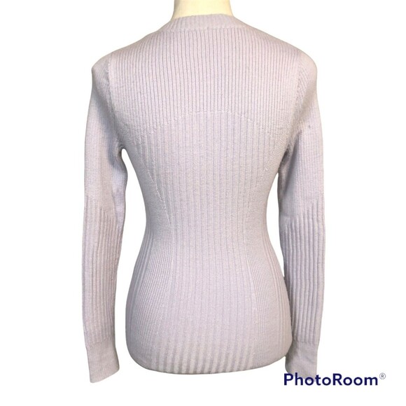 Lululemon Feeling Balanced Merino Wool Long Sleeve Sweater Serene Blue, 4 Small - Picture 4 of 5